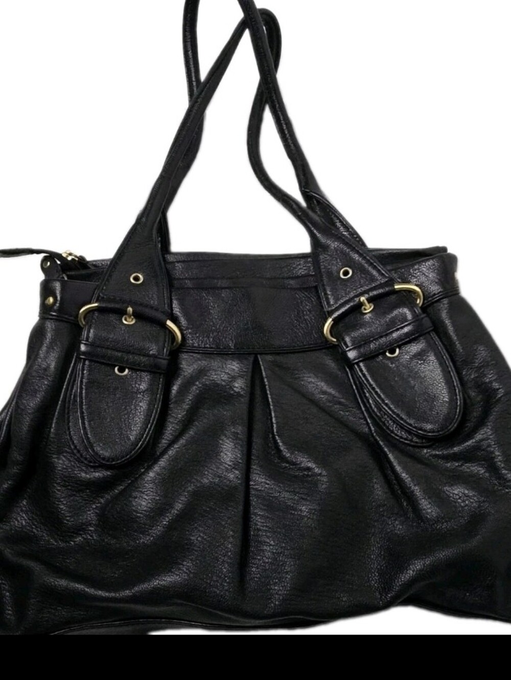 Cole Haan Black Leather Tote Handbag Shoulder